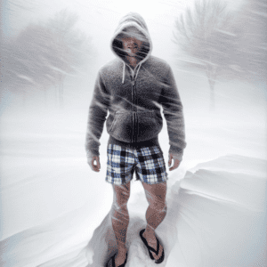 Funny Snow Meme, Denial of Snowstorm